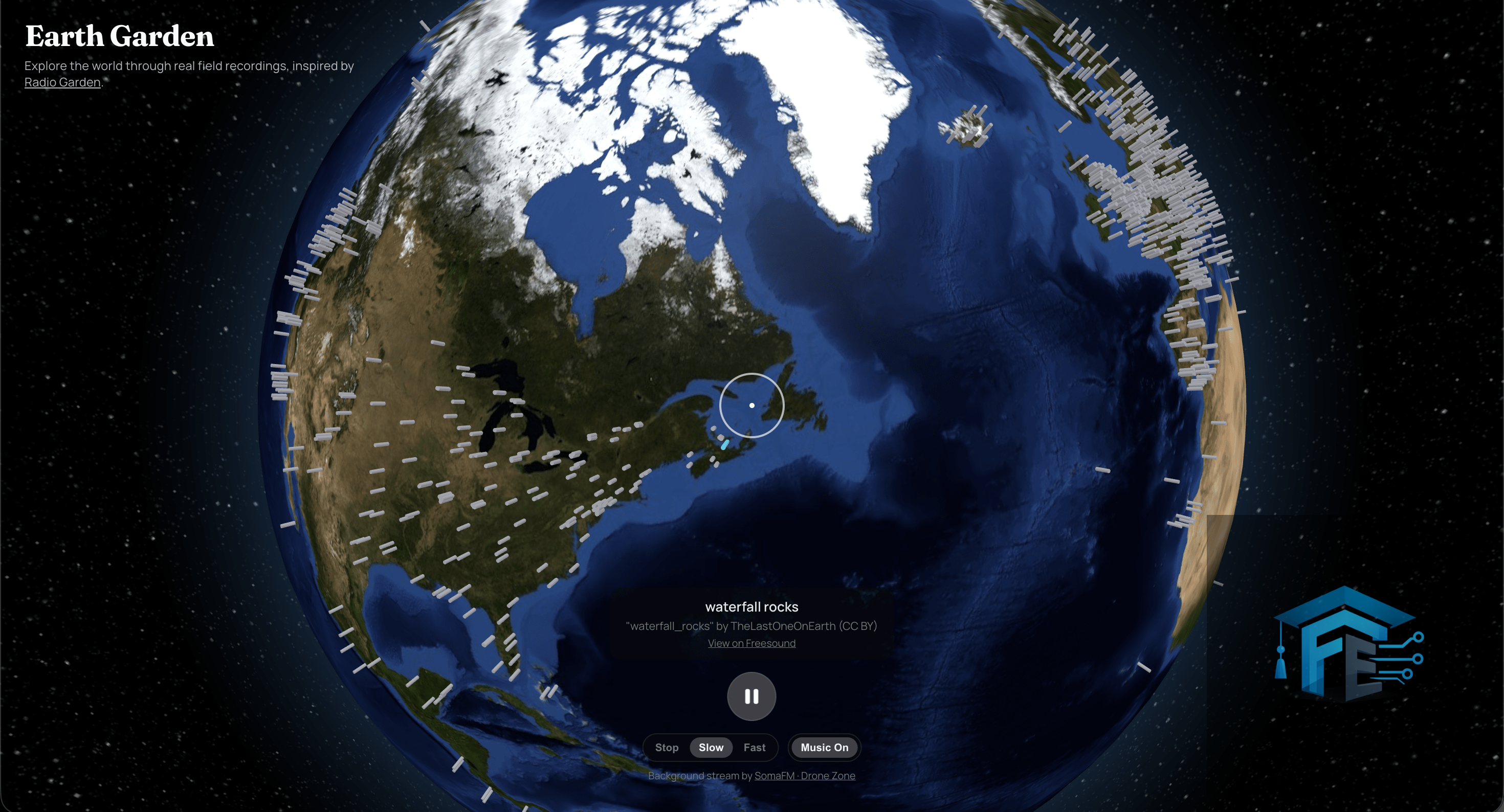 Explore the globe in field recordings
