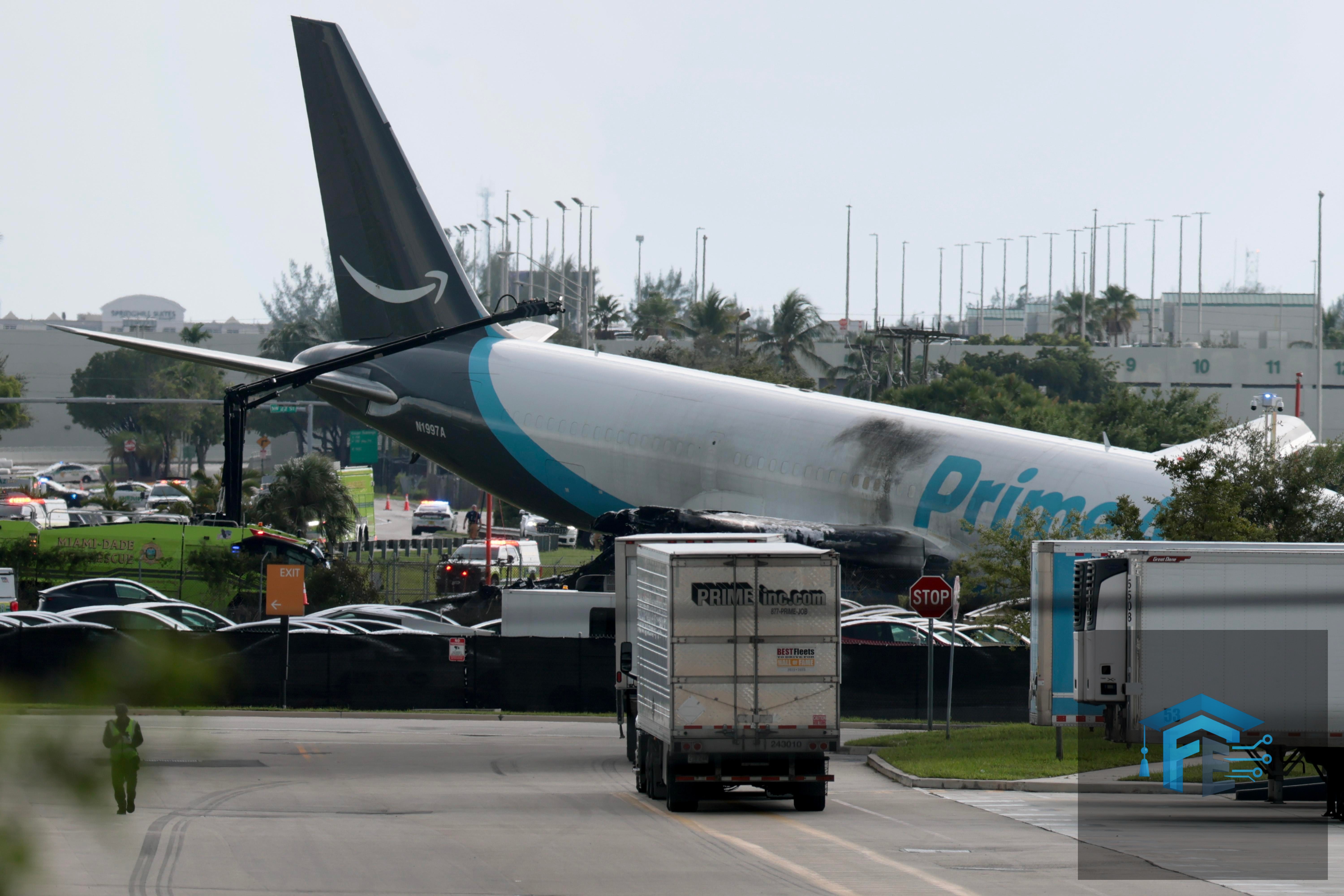 Amazon cargo plane crashes at Miami International Airport