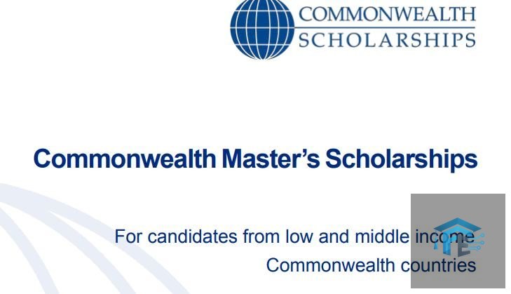 Commonwealth Master's Scholarships 2027/2028 (Fully-funded)