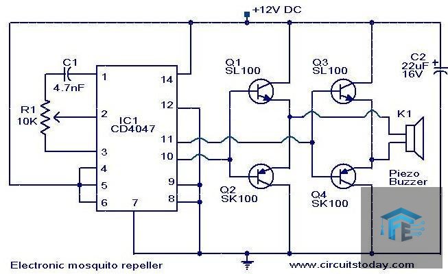 How an Electronic Mosquito Repeller Circuit Works